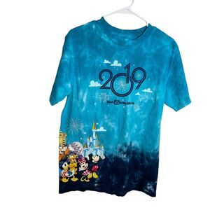 Walt Disney World T-Shirt Adult 2019 Tie Dye Short Sleeve Crew Neck Medium
